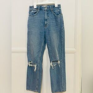 Abercrombie & Fitch The Ankle Straight Ultra High Rise Jeans Sz 26/ 2R  Preowned